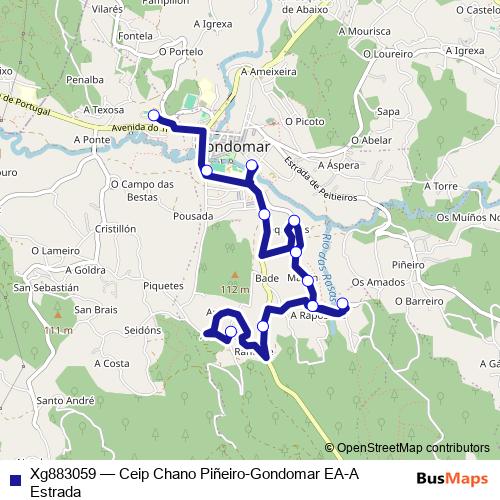 Xg883059 bus Line Map