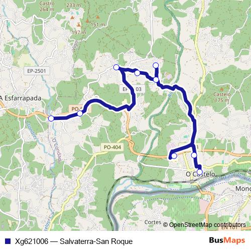 Xg621006 bus Line Map