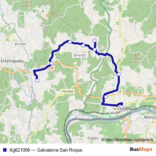 Xg621006 bus Line Map