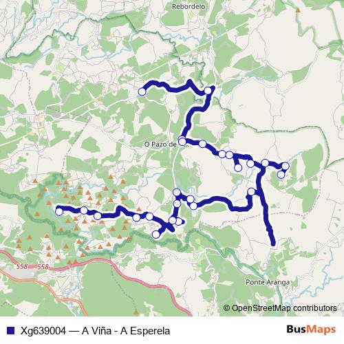 Xg639004 bus Line Map
