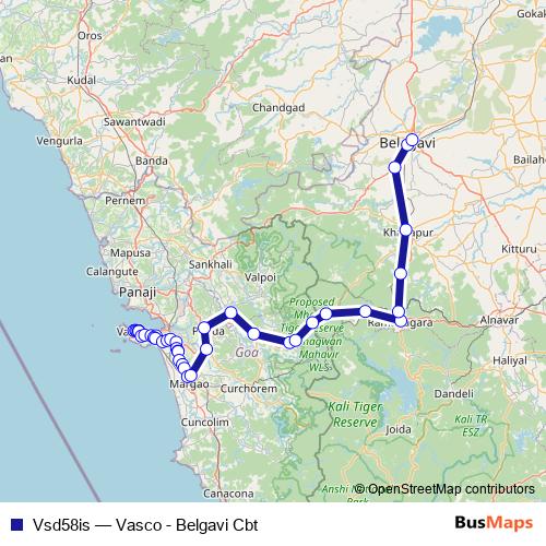 Vsd58is bus Line Map