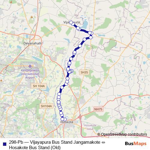 298-Pb bus Line Map