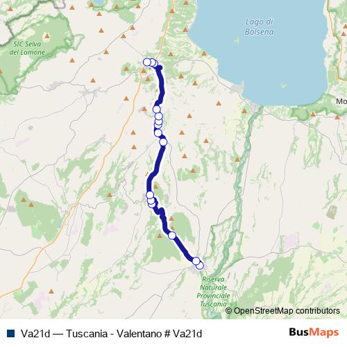Va21d bus Line Map