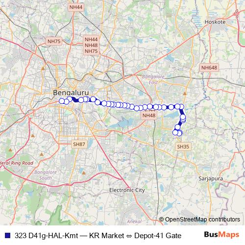 323 D41g-HAL-Kmt bus Line Map
