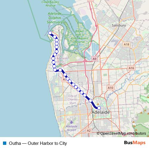 Outha rail Line Map