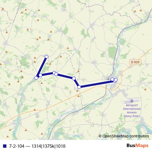 7-2-104 bus Line Map
