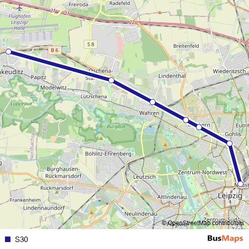 S30 rail Line Map