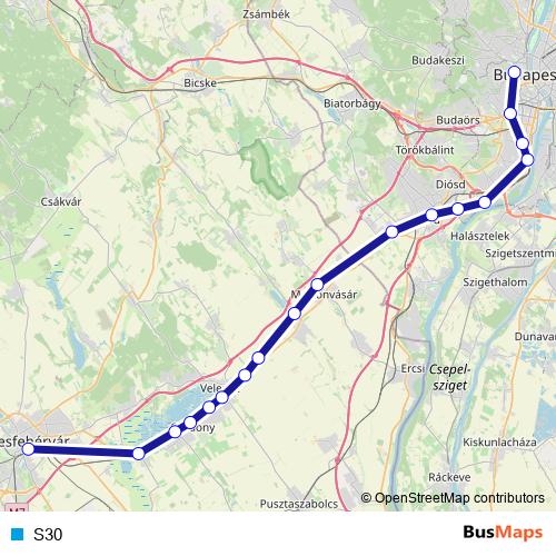 S30 rail Line Map