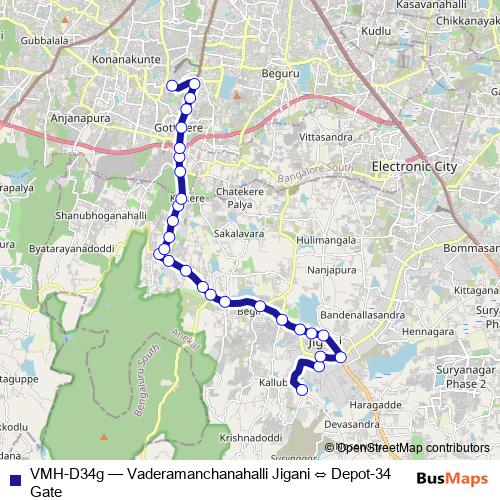 VMH-D34g bus Line Map