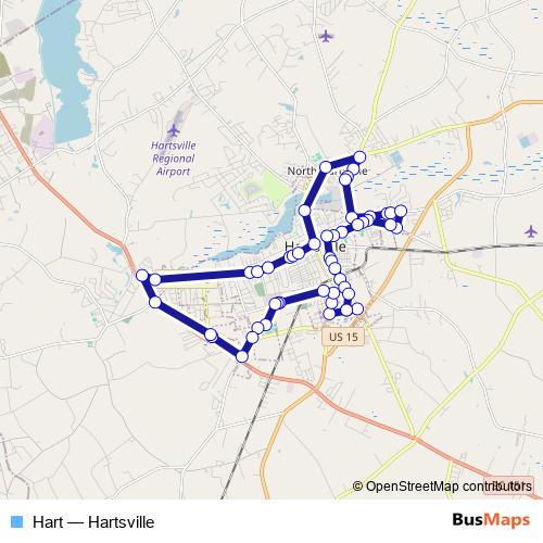 Hart bus Line Map
