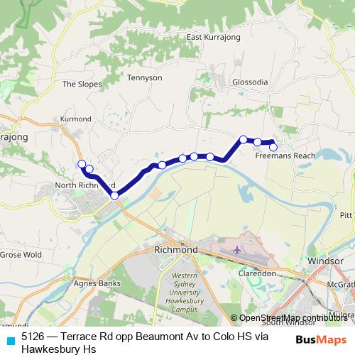 5126 bus Line Map