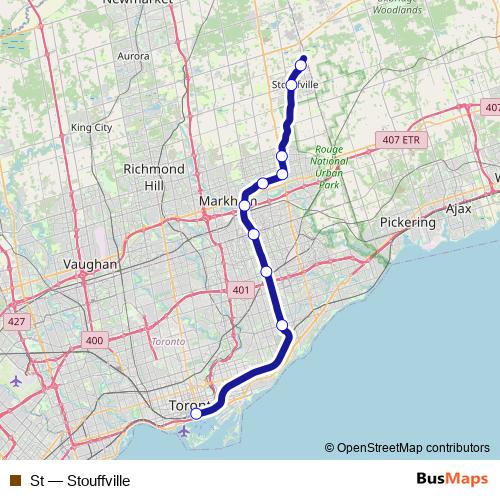 St rail Line Map
