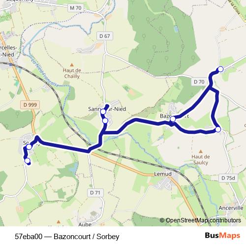 57eba00 bus Line Map
