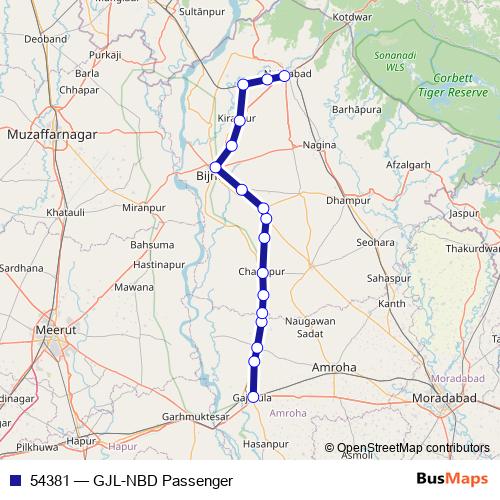54381 rail Line Map