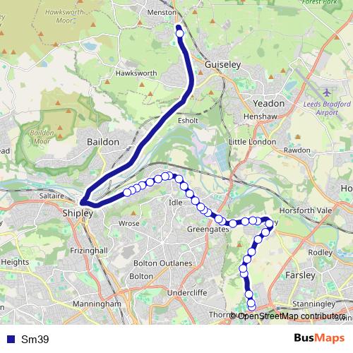 Sm39 bus Line Map