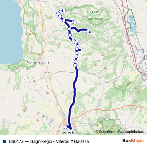 Ba047a bus Line Map