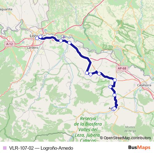 VLR-107-02 bus Line Map