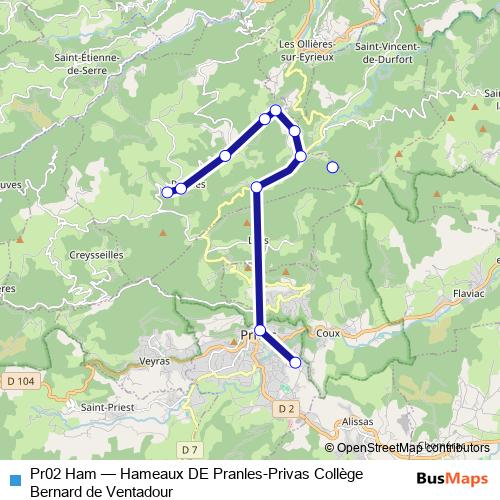 Pr02 Ham bus Line Map
