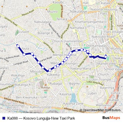 Ka088 bus Line Map
