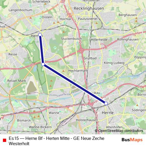 Es15 bus Line Map