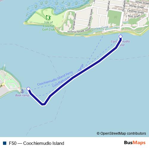 F50 ferry Line Map