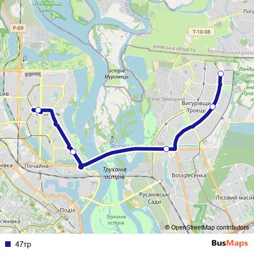 47тр bus Line Map