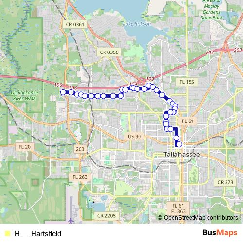 H bus Line Map