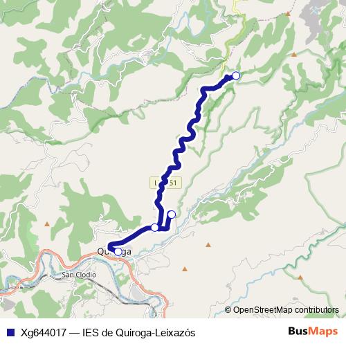 Xg644017 bus Line Map