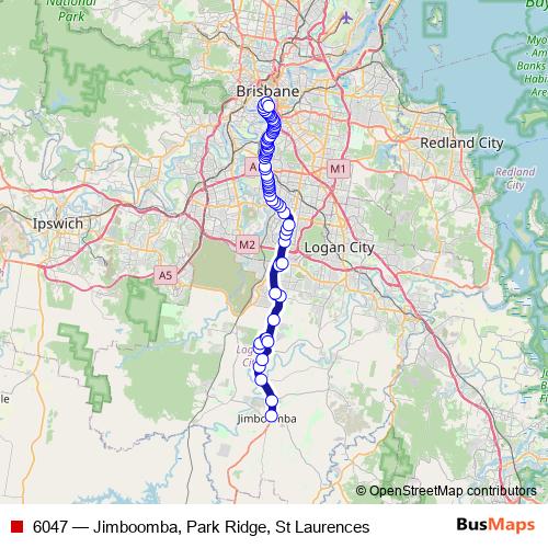 6047 bus Line Map
