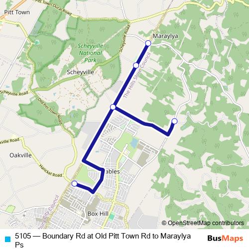 5105 bus Line Map