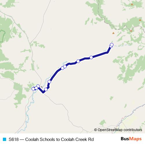 S618 bus Line Map
