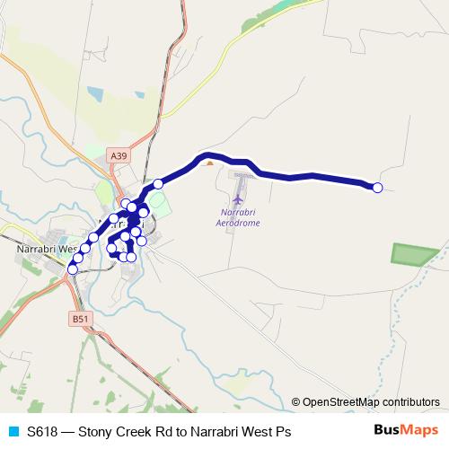 S618 bus Line Map