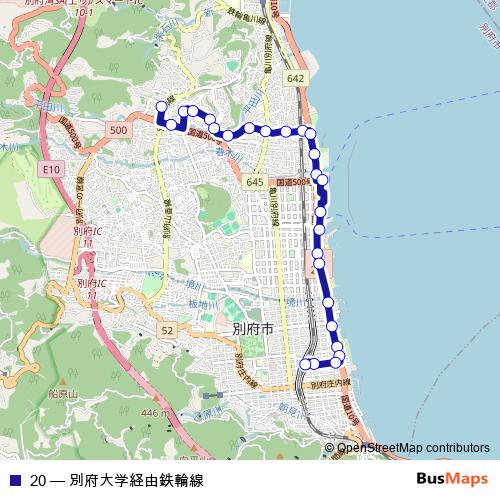20 bus Line Map
