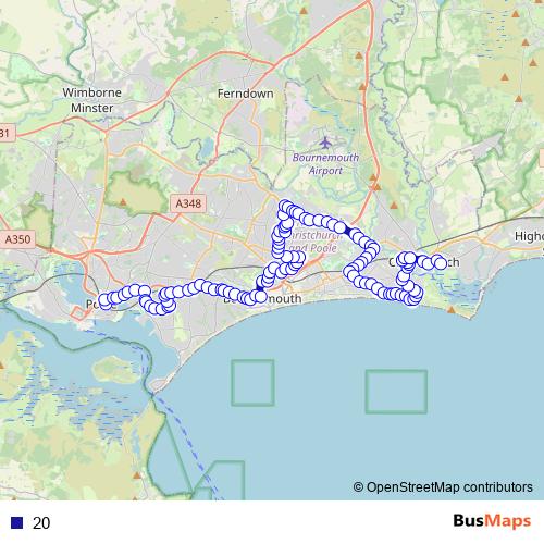 20 bus Line Map