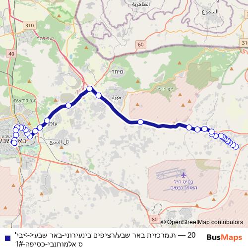 20 bus Line Map