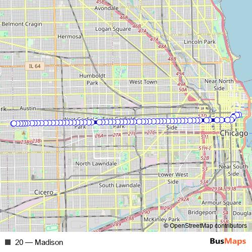 20 bus Line Map