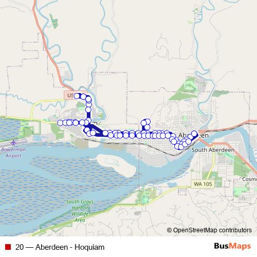 20 bus Line Map