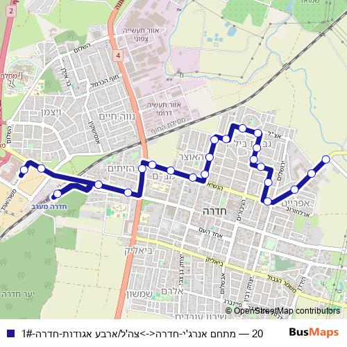 20 bus Line Map