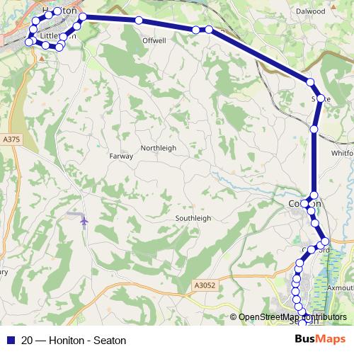 20 bus Line Map