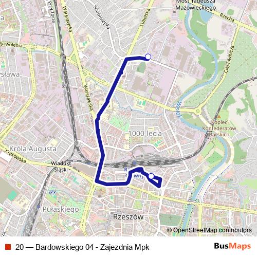 20 bus Line Map