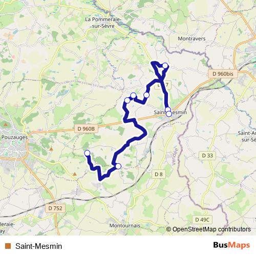 Saint-Mesmin bus Line Map