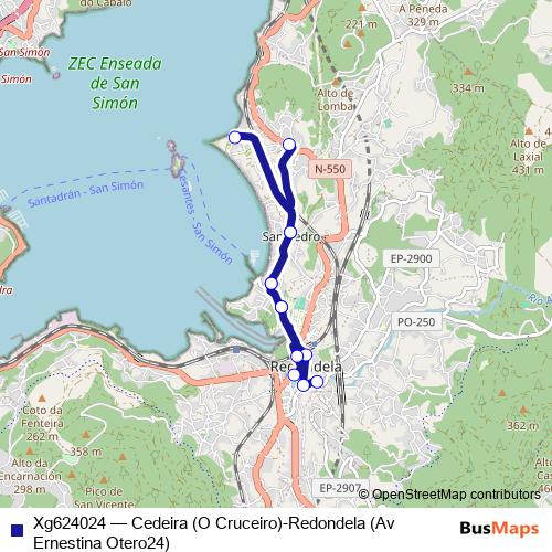 Xg624024 bus Line Map