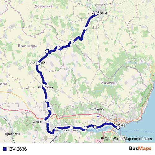 BV 2636 rail Line Map