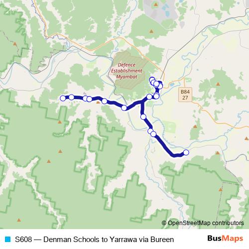 S608 bus Line Map
