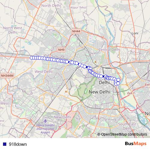 918down bus Line Map