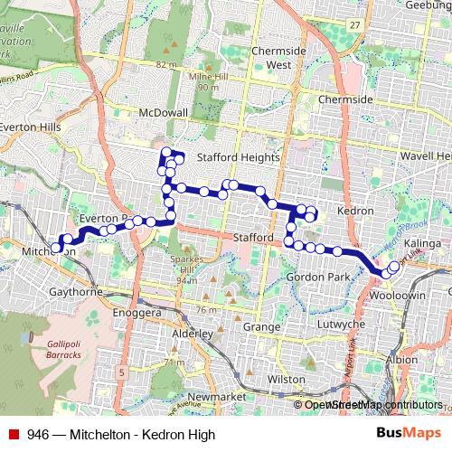 946 bus Line Map