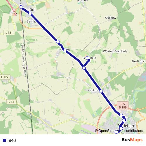 946 bus Line Map