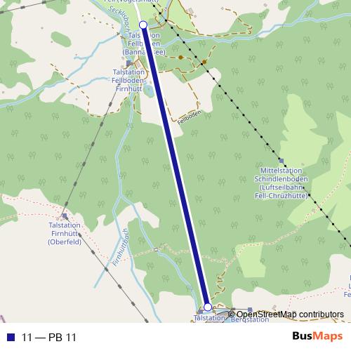 11 cable-car Line Map