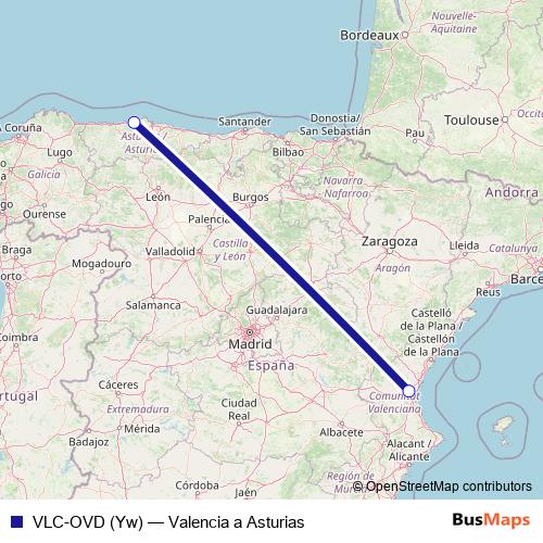 VLC-OVD (Yw) air Line Map