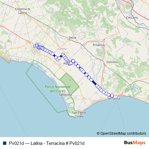 Pv021d bus Line Map